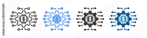 Concurrency Icon Set Multiple Style Collection