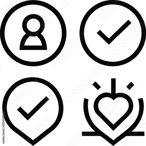 -corporate-core-values-outline-icon-pack-with-unif.eps