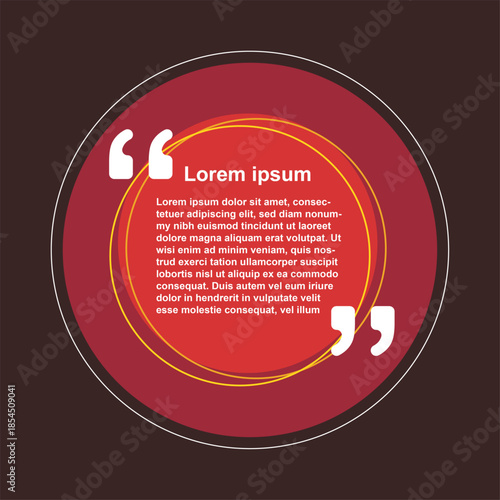 Quote box text box geometric line design

