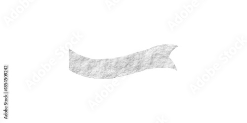 Torn paper strip texture isolated on white background for collage design, banner layout, and creative graphic elements