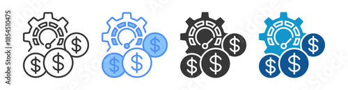 Optimization Icon Set Multiple Style Collection