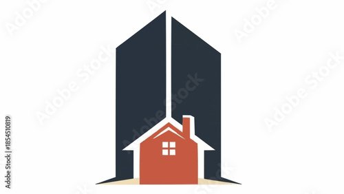 Modern House and Building Logo Design Concept.