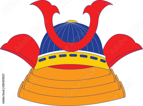 Japanese samurai helmet kabuto