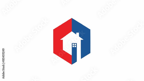 Abstract House Logo Design Concept for Real Estate Business.