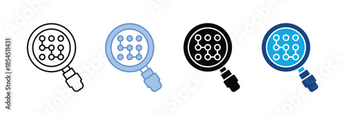 Pattern Recognition   Icon Set Multiple Style Collection