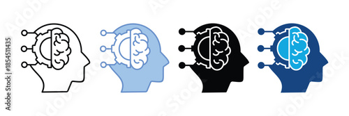 Cognition  Icon Set Multiple Style Collection