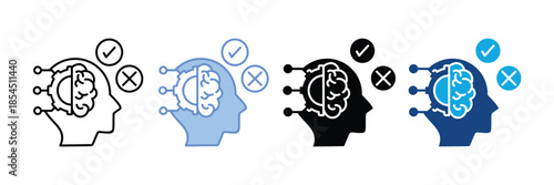 Decision Support  Icon Set Multiple Style Collection