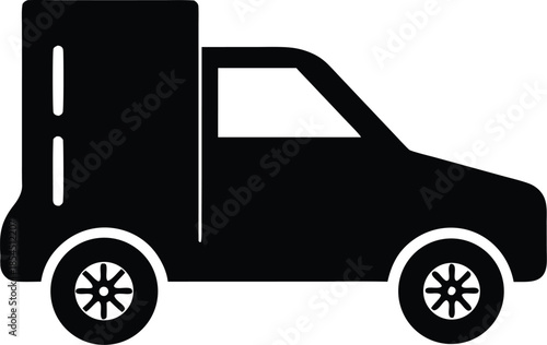 car refrigerator silhouette vector illustration on transparent background