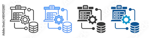 Etl Icon Set Multiple Style Collection