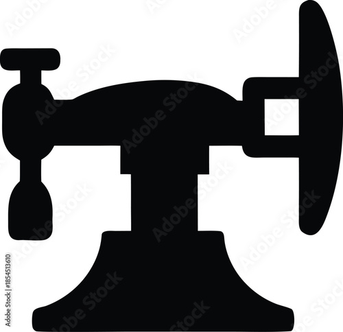 knife sharpener silhouette vector illustration on transparent background