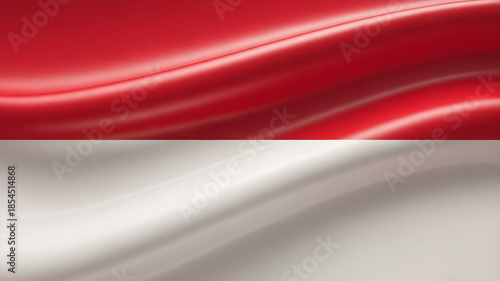 Abstract Red and White Flag Color Gradient Background for National and Independence Design