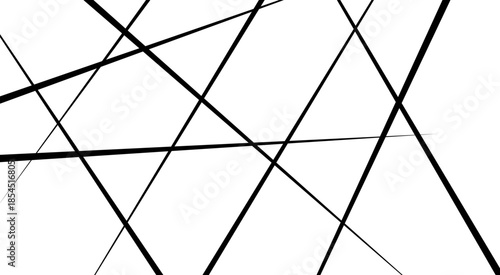 Random chaotic lines abstract geometric patterns of modern design. Random geometric line pattern on a transparent background.
