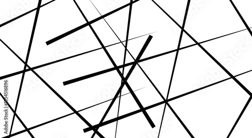 Random chaotic lines abstract geometric patterns of modern design. Random geometric line pattern on a transparent background.