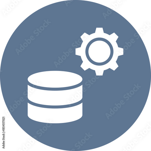 Database management icon for data base network, business, website, application, printing, document, poster design, etc