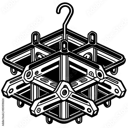 Innovative Hanging Storage Solution for Efficient Organization and Space Saving innovative hanging storage solution