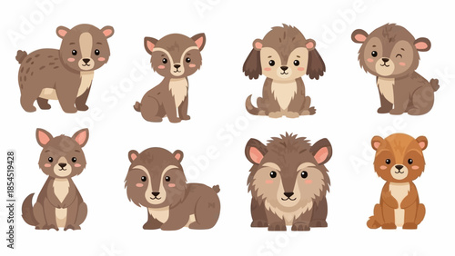 Collection of Cartoon Hedgehog Character Designs.