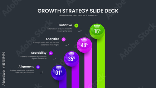 Medical Showcase 4 Element Graph Frame Layout. Clean Forecast Presentation Design Vector Illustration. Visual Profile Four Option Chart Slideshow Template.