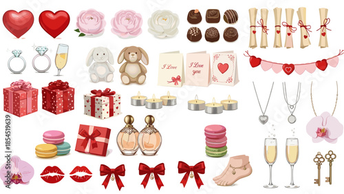 Valentines day elements collection