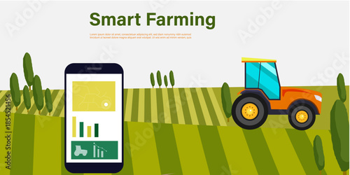 Future Farming Automation Vector