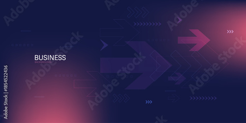 business investment and finance chart stock market growth background. Arrows growth technology background futuristic digital innovation. 