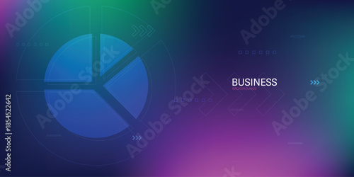 business investment and finance chart stock market growth background. Arrows growth technology background futuristic digital innovation. 