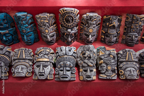 Mayan stone mask crafts 1