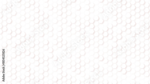 White seamless hexagon pattern, minimal geometric grid, modern honeycomb background, vector illustration
