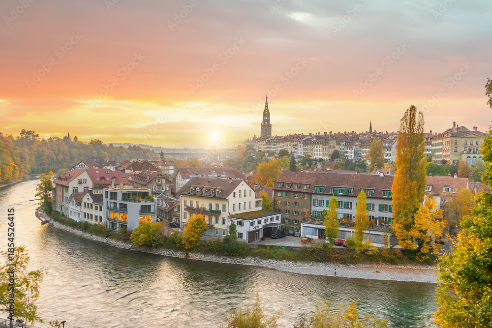 Obraz premium Bern city skyline, cityscape of Switzerland