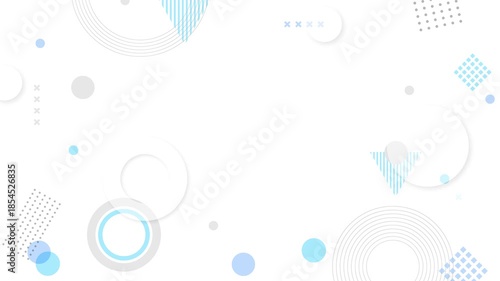 abstract geometric motion background in light blue on white, clean corporate design, 4k 16:9
