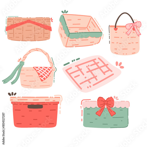 shopping basket set