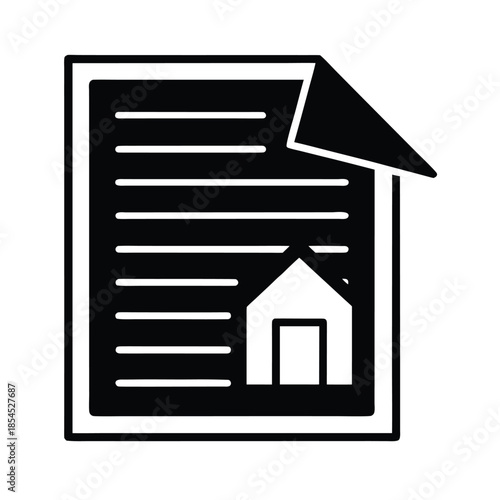 Mortgage Contract Finance Icon