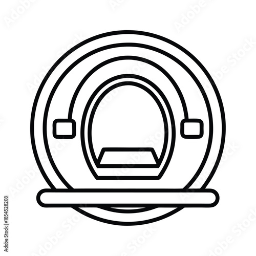 MRI Scanner Medical Icon