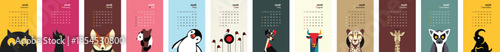 2026 monthly calendar featuring a unique and colorful illustration with a clean, modern layout. Designed for easy reading and visual appeal, this calendar is ideal for office desks, home walls, planne