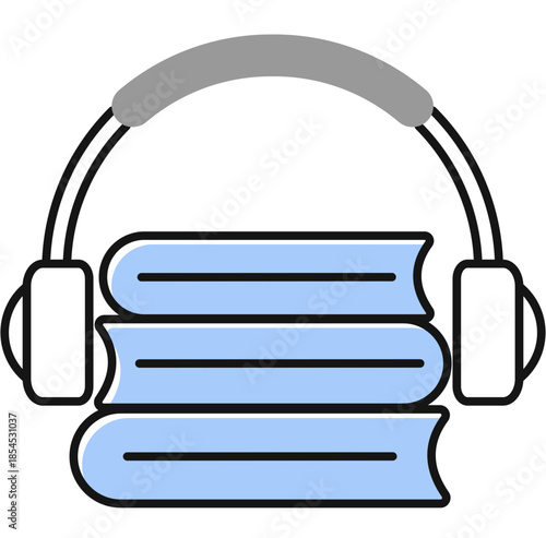 Headphones with Book