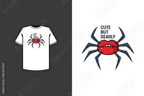 Funny Cute but Deadly Crab Artwork