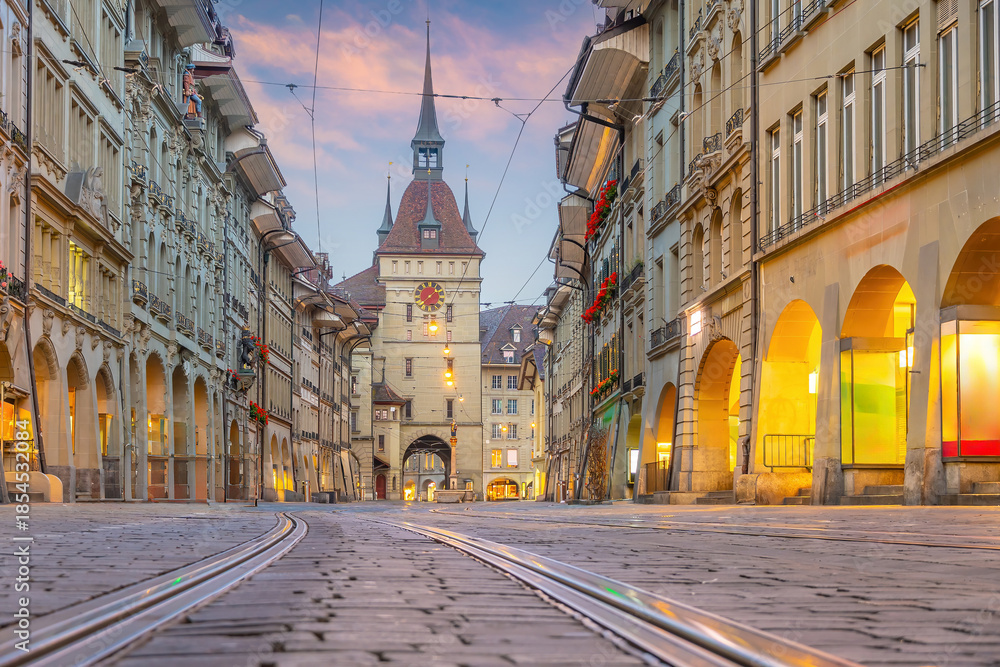 Fototapeta premium Bern city skyline, cityscape of Switzerland