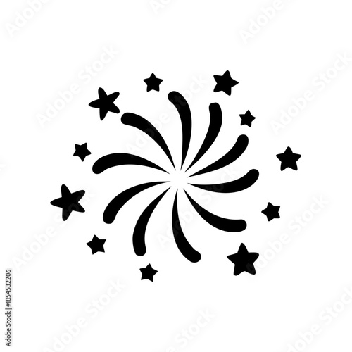 Colorful Bursting Fireworks Vector Illustration for New Year's Eve, Independence Day, and Festive Celebrations