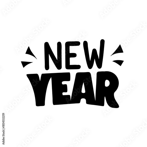 Elegant New Year Greeting Card or Letter Envelope Vector Illustration for Holiday Invitations and Messages