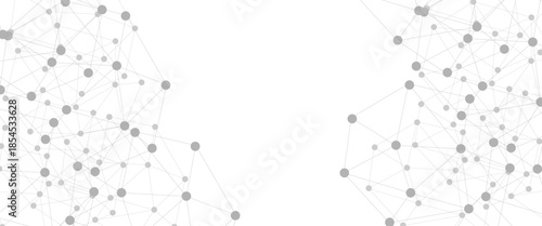 Abstract plexus background with connecting dots and lines. Global network connection