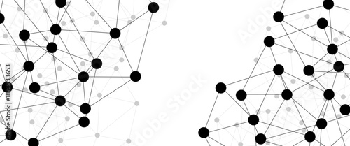 Abstract technology dot and line connection digital hi tech design concept background. Space for text. Vector illustration