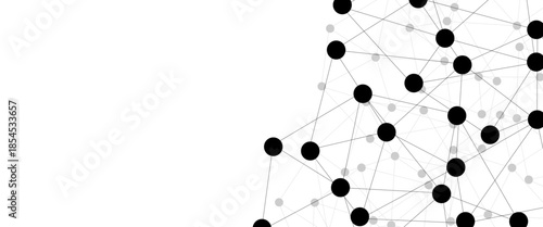 Abstract technology dot and line connection digital hi tech design concept background. Space for text. Vector illustration