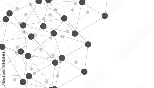 Abstract technology dot and line connection digital hi tech design concept background. Space for text. Vector illustration