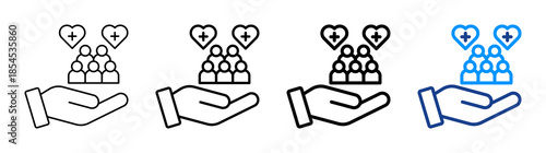 Public Health Icon Different Style Outline Collection Set