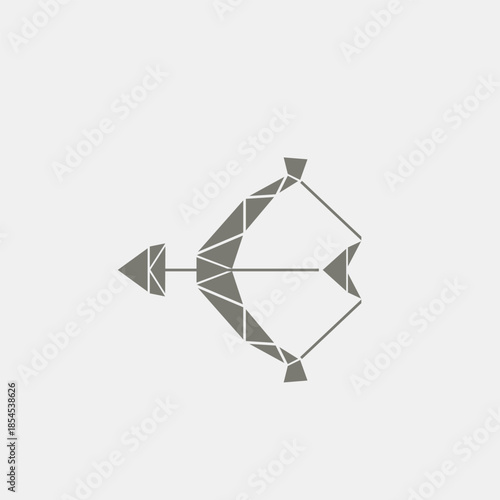 Sagittarius Zodiac Geometric Icon