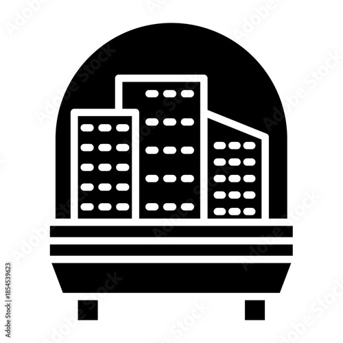 Space Colony Vector Icon
