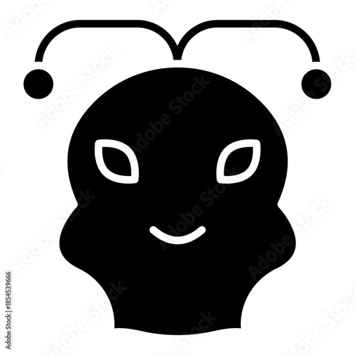 Alien Lifeform Vector Icon