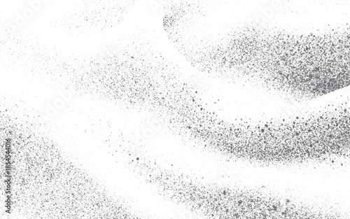 Elegant Monochrome Stippled Wave with Grunge Dissolve Effect and Subtle Ripple Texture.