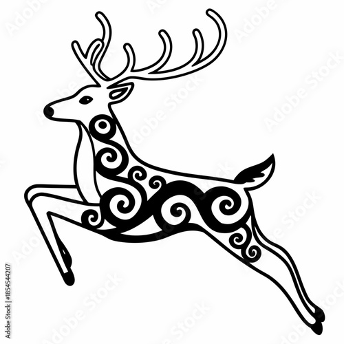 deer head vector illustration