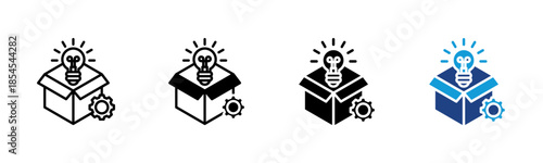 Product icon set multiple style collection