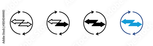 Equivalent icon set multiple style collection